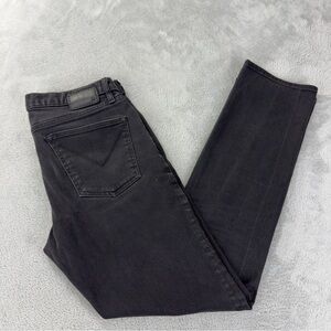 John Varvatos Men's Size 33x30 Bowery Slim Straight Black Denim Jeans Made USA